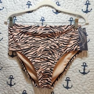 NWT High Rise Bathing Suit Bottoms Size M